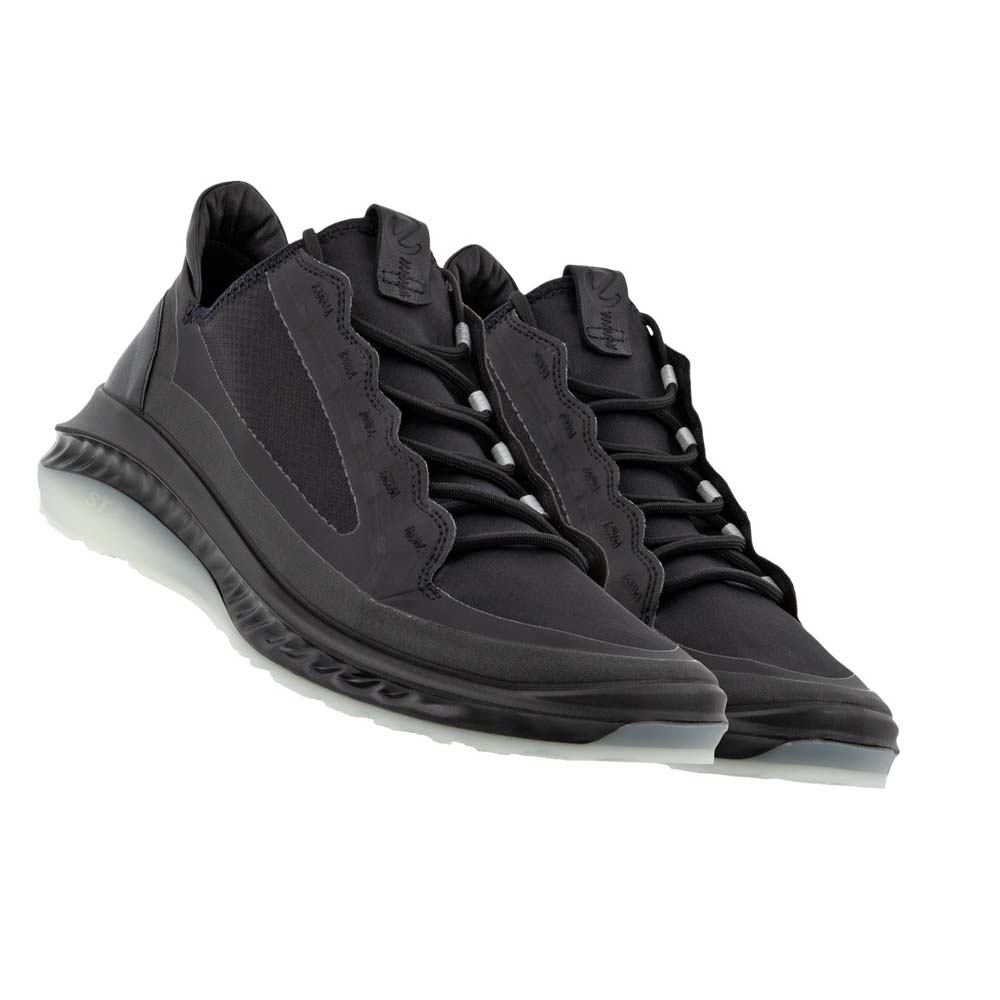 Men's Ecco St.360 Athletic Sneakers Black | USA 660EBC